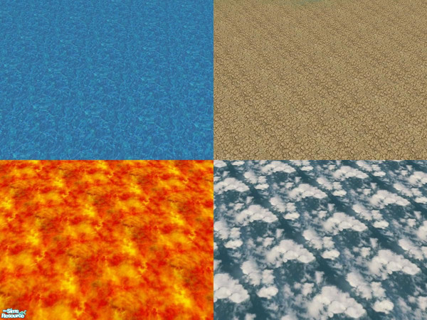 Sims 2 — The Four Elements by SIMcharlie — We are told that that everything in nature is made up of the four basic