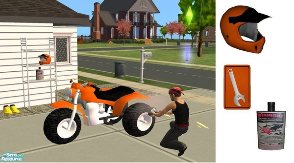 Sims 2 — Set Quad by marilu — For people them the old scrap metal car in the entrance do not stand want to have ;-)