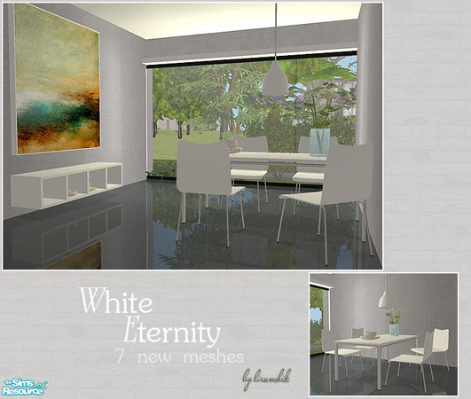 Sims 2 — White Eternity by lirunchik — This is my first mesh set which I\'ve decided to share with the community.
