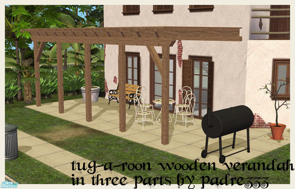 Sims 2 — Tug-a-roon Verandah by Padre — 