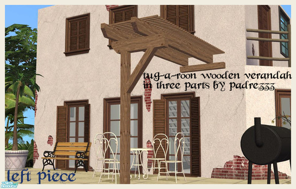 Sims 2 — Tug-a-roon Verandah - Left by Padre — 