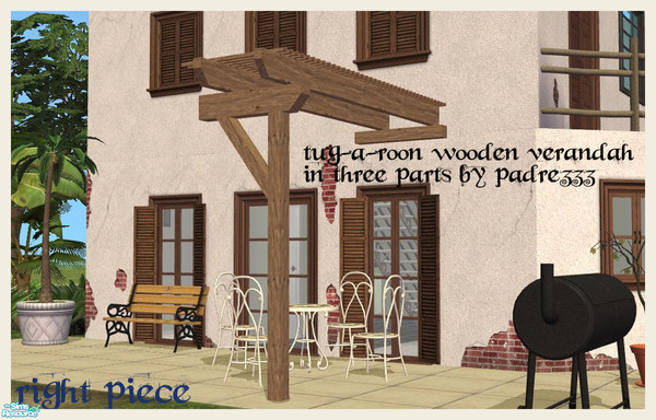 Sims 2 — Tug-a-roon Verandah - Right by Padre — 