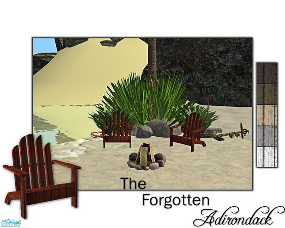 Sims 2 — The Forgotten Adirondack by ~Monica~ — Lovingly built and once adorded, the adirondack has been forgotten and