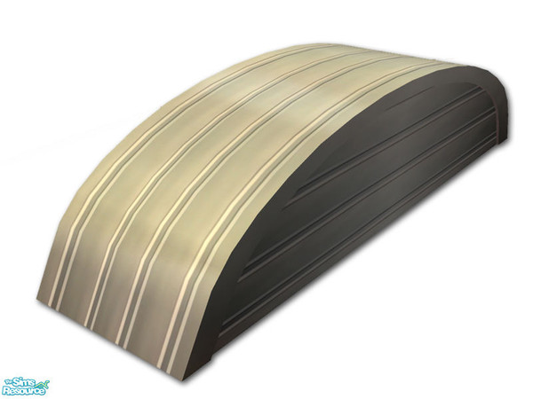 Sims 2 — Trailer - 4x1 Roof End 02 - Mesh by Shakeshaft — Part of a set consisting of the objects you will need to create