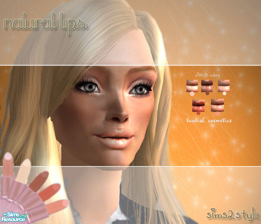 Sims 2 — Natural Lips by simseviyo —  