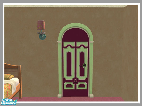 Sims 2 — Arch Duke Interior Door - Mesh by Shakeshaft — Part of a set of new meshes to add to the Second Empire set in