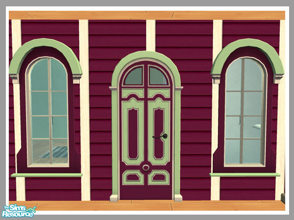 Sims 2 — Arch Duke 2 Tile Door - Mesh by Shakeshaft — Part of a set of new meshes to add to the Second Empire set in the