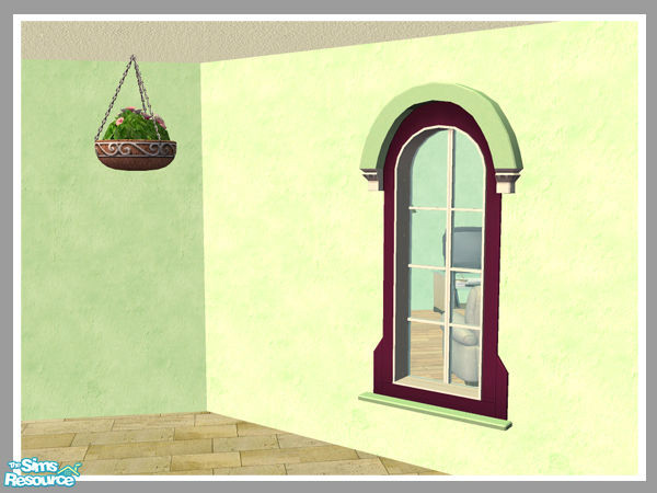 Sims 2 — Bay View Single Window - Diagonal Mesh by Shakeshaft — Part of a set of new meshes to add to the Second Empire