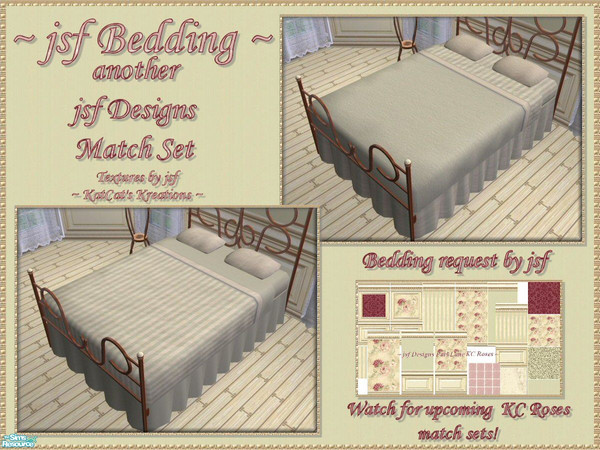 Sims 2 — jsf Bedding by KatCat — Bedding created at the request of jsf to match her jsf Designs Parklane KC Roses