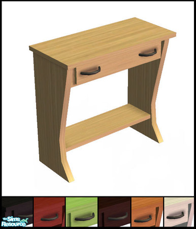 Sims 2 — Hall Tables by sim_man123 — A small end table (and recolors) that fits against the wall for hallways, foyers,