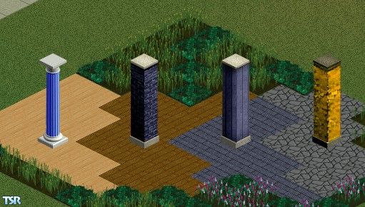Sims 1 — Column Set by estatica — Includes: Columns (4)