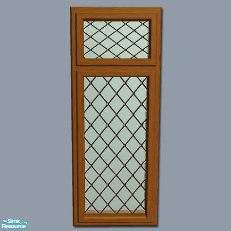Sims 2 — Mayfair Window - Single Long Diagonal Mesh by Shakeshaft — Part of a set of Casement Windows and matching Doors,