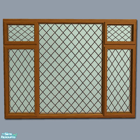 Sims 2 — Mayfair Window - 4 Tile Long Mesh by Shakeshaft — Part of a set of Casement Windows and matching Doors, set