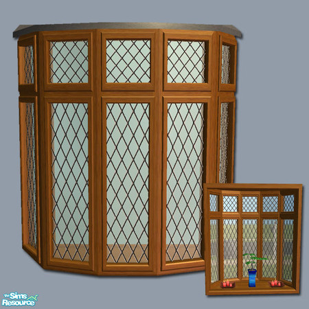 Sims 2 — Mayfair Window - Bay Long Master Mesh by Shakeshaft — Part of a set of Casement Windows and matching Doors, set