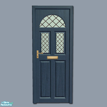 Sims 2 — Mayfair Door - Blue by Shakeshaft — Part of a recolour set of my Mayfair Windows and Doors, with recolours in