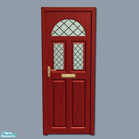 Sims 2 — Mayfair Door - Red by Shakeshaft — Part of a recolour set of my Mayfair Windows and Doors, with recolours in