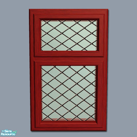 Sims 2 — Mayfair Window - Red by Shakeshaft — Part of a recolour set of my Mayfair Windows and Doors, with recolours in