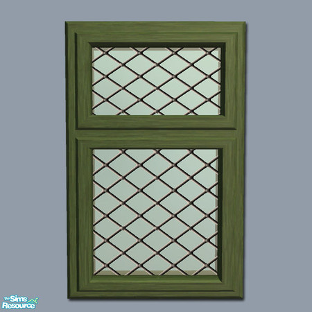 Sims 2 — Mayfair Window - Green by Shakeshaft — Part of a recolour set of my Mayfair Windows and Doors, with recolours in