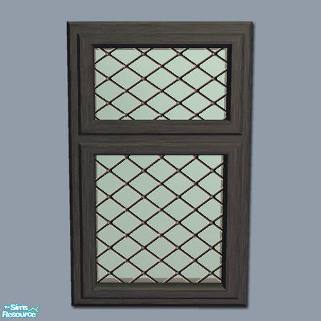 Sims 2 — Mayfair Window - Black by Shakeshaft — Part of a recolour set of my Mayfair Windows and Doors, with recolours in