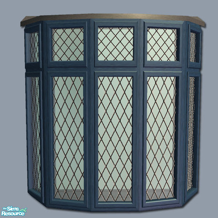 Sims 2 — Mayfair Bay Window - Blue by Shakeshaft — Part of a recolour set of my Mayfair Windows and Doors, with recolours