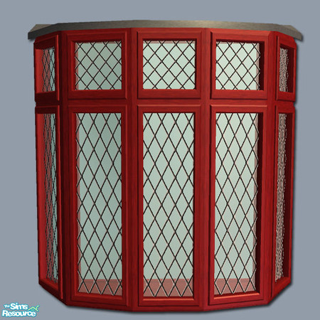 Sims 2 — Mayfair Bay Window - Red by Shakeshaft — Part of a recolour set of my Mayfair Windows and Doors, with recolours