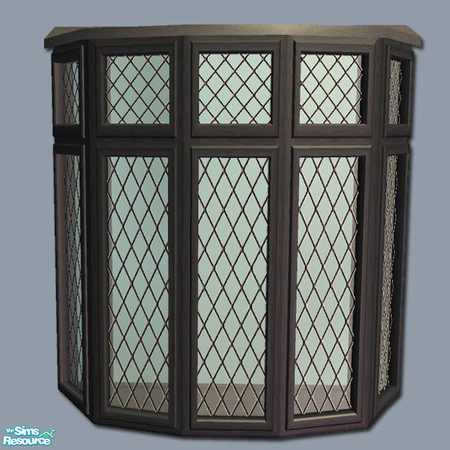 Sims 2 — Mayfair Bay Window - Black by Shakeshaft — Part of a recolour set of my Mayfair Windows and Doors, with