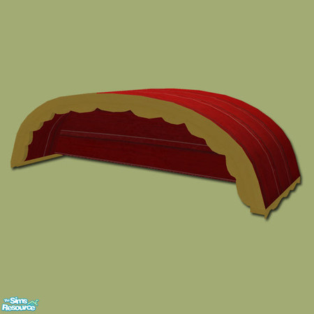 Sims 2 — Romany Life - 5 Tile Roof End - Mesh by Shakeshaft — Part of a set consisting of the objects you will need to