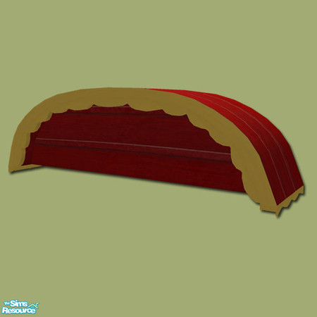 Sims 2 — Romany Life - 5 Tile Roof End 2 - Mesh by Shakeshaft — Part of a set consisting of the objects you will need to