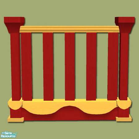 Sims 2 — Romany Life - Caravan Rail - Mesh by Shakeshaft — Part of a set consisting of the objects you will need to