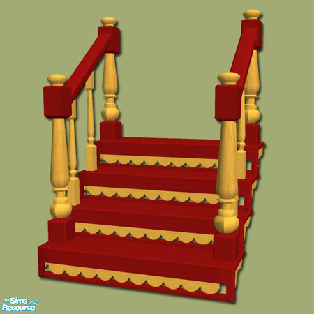 Sims 2 — Romany Life - Caravan Red Steps - Mesh by Shakeshaft — Part of a set consisting of the objects you will need to