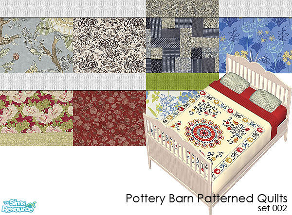 Sims 2 — PB Pattern Bedding by agaliha5 — A set of 8 beddings for your sims. no mesh or ep needed